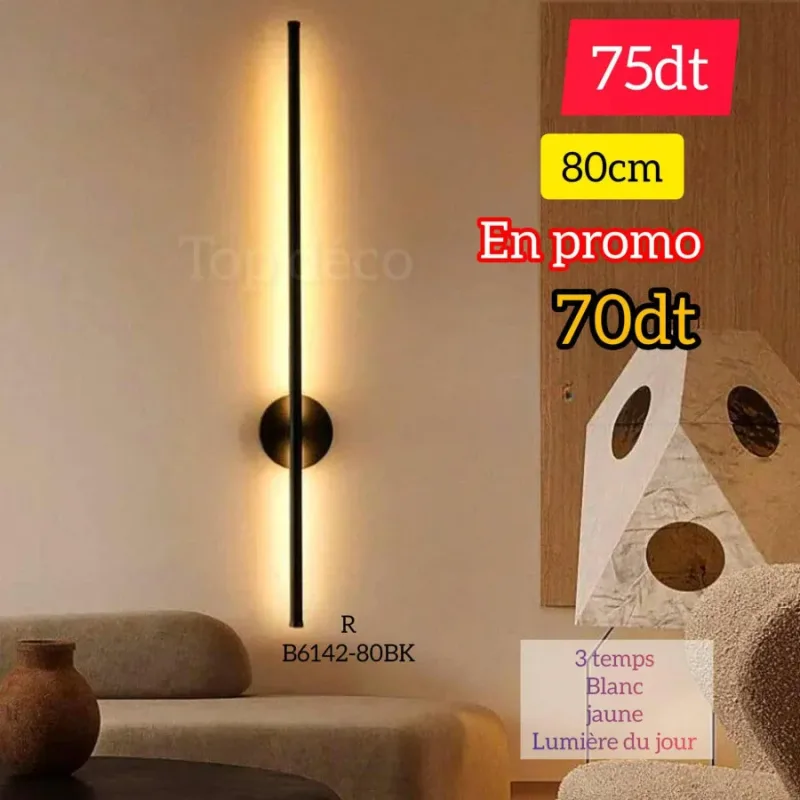 Applique Murale LED 80cm 3 Temps | Top Déco Tunisie
