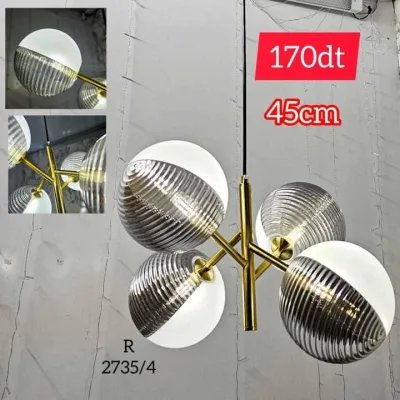Plafonnier LED 45cm Gris & Blanc | Top Déco Tunisie