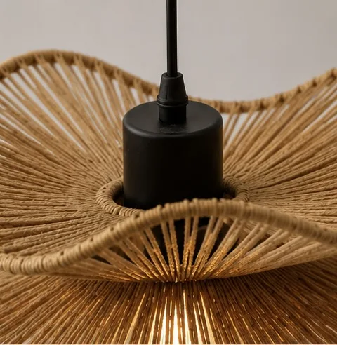 Lustre Suspendu en Corde Naturelle 30cm
