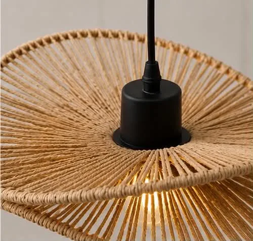 Lustre Suspendu en Corde Naturelle 30cm
