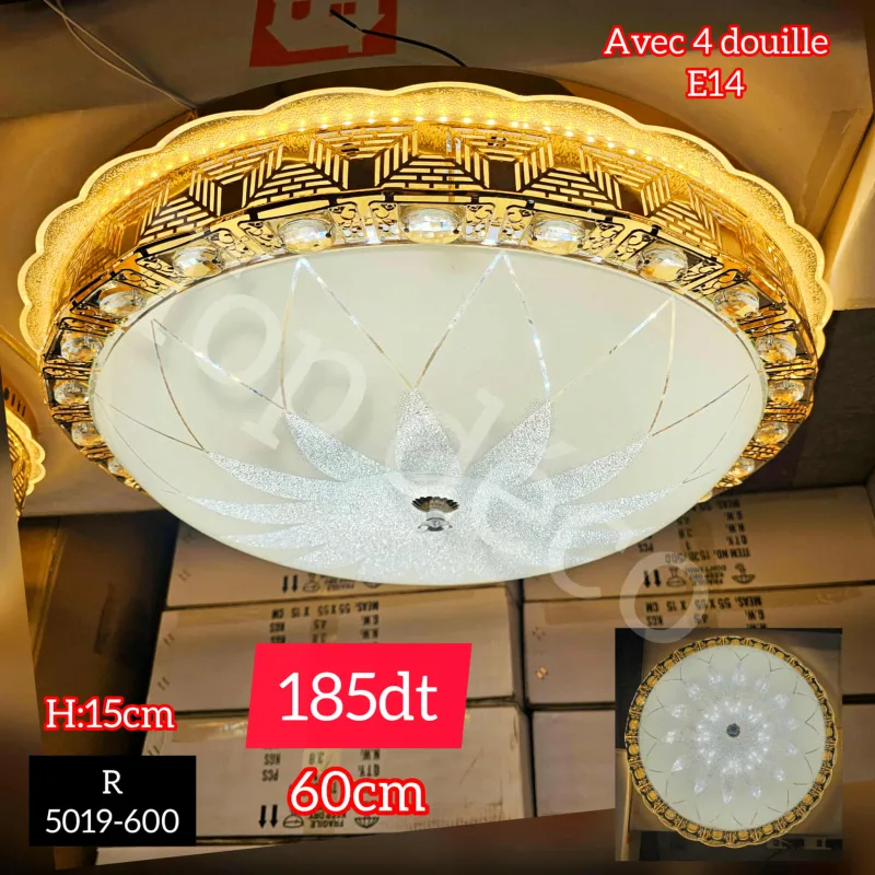 Lustre Plafonnier 60cm 5019-600 | Top Déco Tunisie
