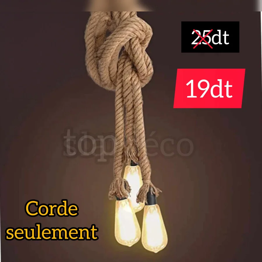 Lustre 3 Cordes | Top Déco Tunisie