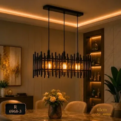 Lustre Suspendu Design Noir Moderne | Top Déco Tunisie