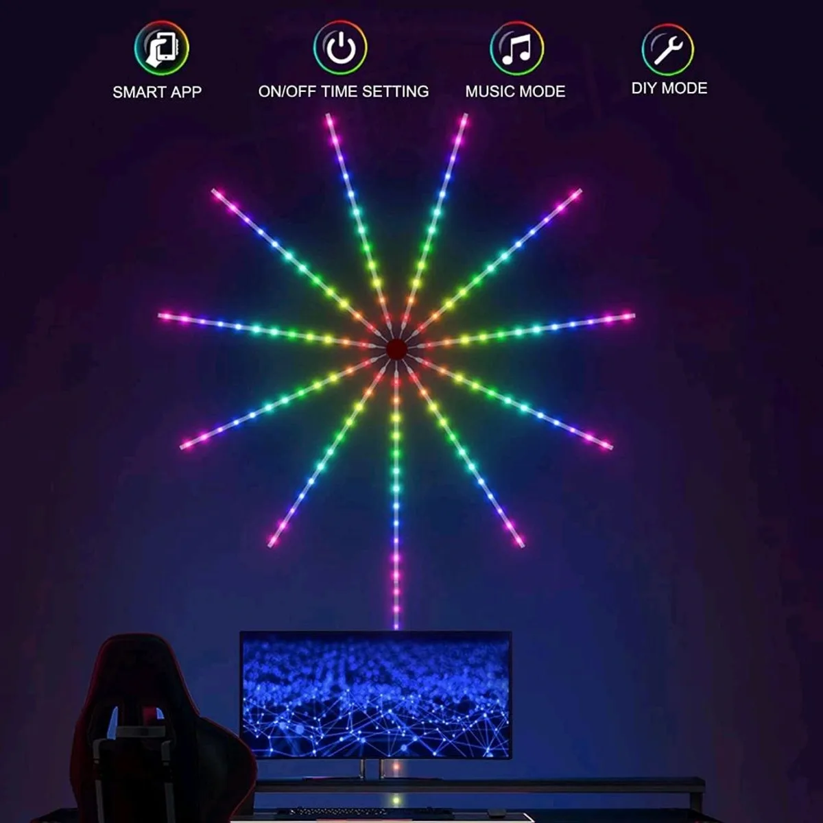 Led feux d'artifice RGB SMART