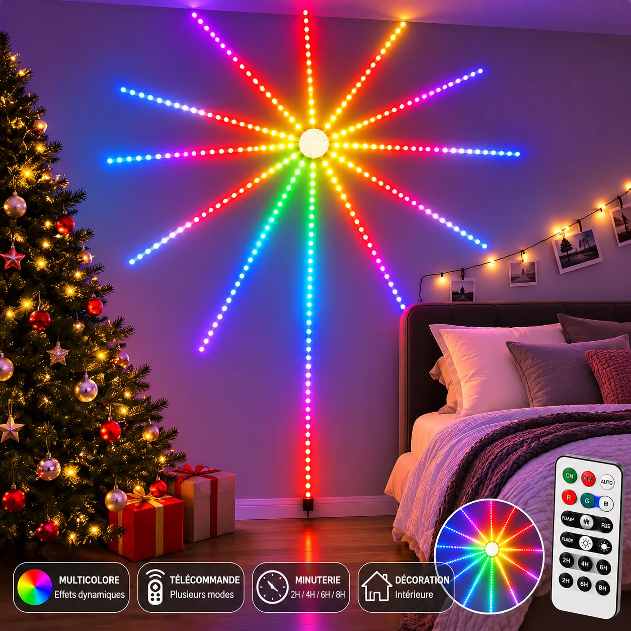Led feux d'artifice RGB SMART