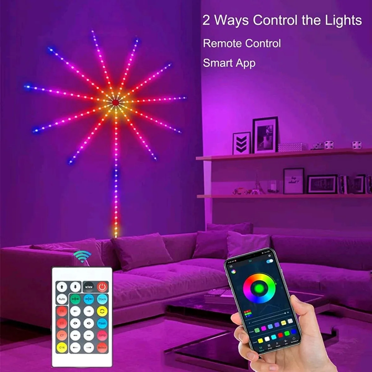 Led feux d'artifice RGB SMART
