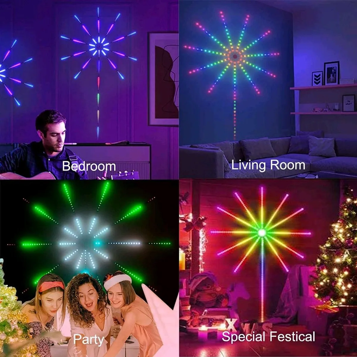 Led feux d'artifice RGB SMART