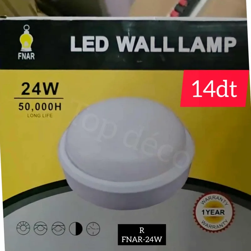 Applique 24W led wall lamp FNAR 3000K | Top Déco Tunisie