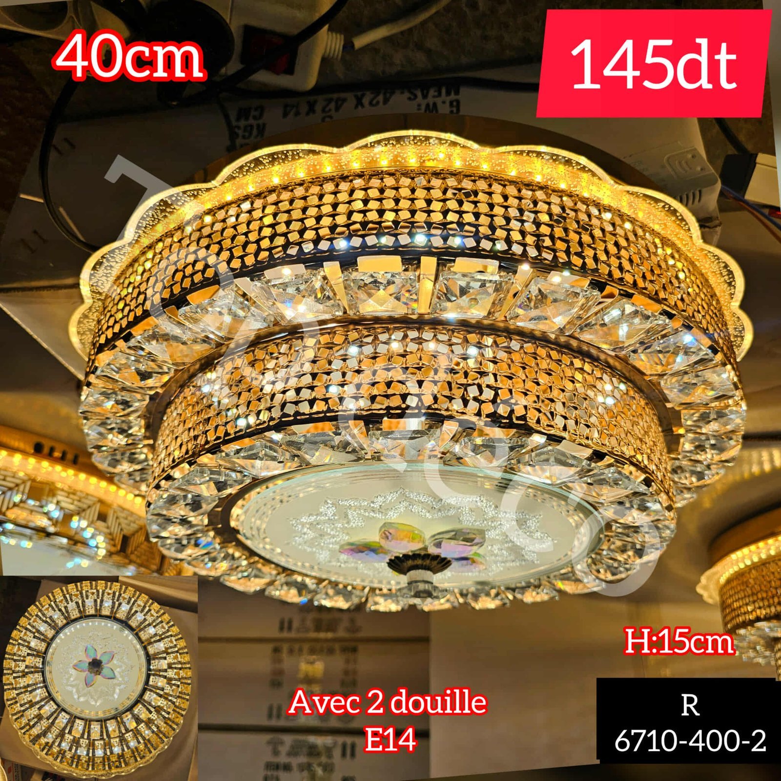 Lustre  Plafonnier 40 cm | Top Déco Tunisie