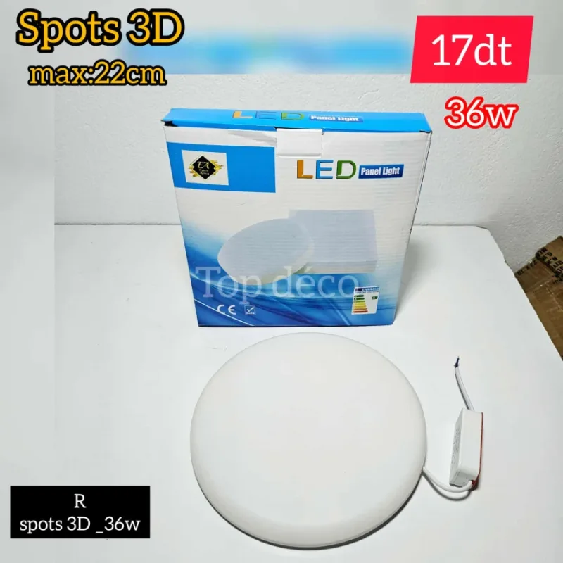 Spot LED 3D – 36W | Top Déco Tunisie