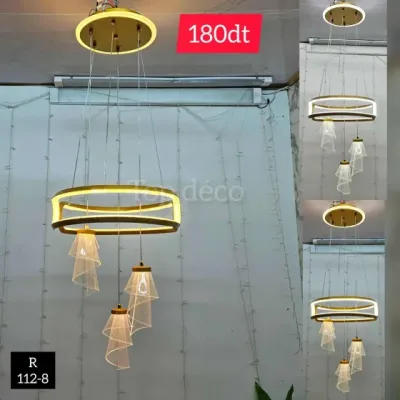 Lustre LED Moderne – Éclairage Élégant & Économique | Top Déco Tunisie