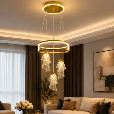 Lustre LED Moderne – Éclairage Élégant & Économique | Top Déco Tunisie
