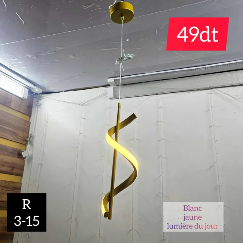 Lustre LED – Éclairage Moderne Design Réglable | Top Déco Tunisie