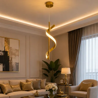 Lustre LED – Éclairage Moderne Design Réglable | Top Déco Tunisie