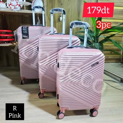Série Valise 3 Pièces Herwex Pink | Top Déco Tunisie