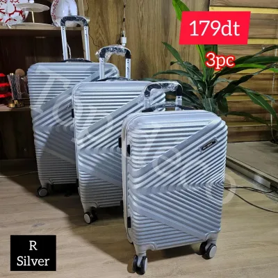 Série Valise 3 Pièces Herwex Silver | Top Déco Tunisie