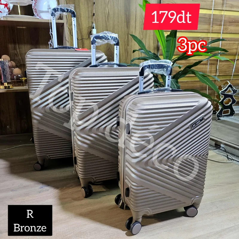 Série Valise 3 Pièces Herwex Bronze | Top Déco Tunisie