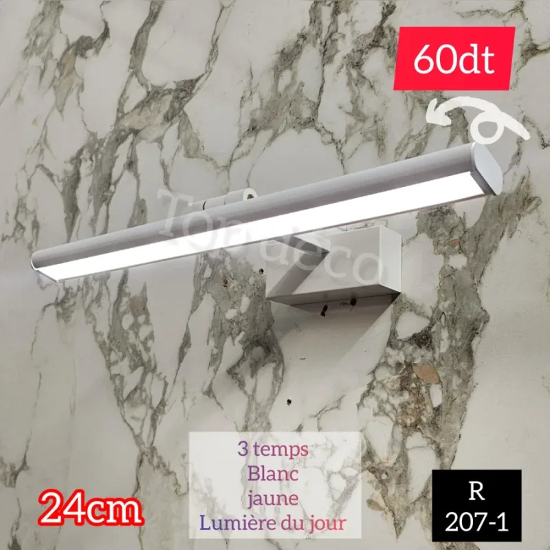 Applique Murale LED 24cm – 3 Temps | Top Déco Tunisie