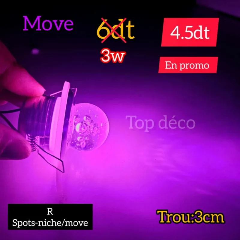 Spot Niche Sucette LED Move 3W | Top Déco Tunisie